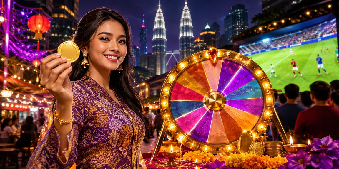 Pertaruhan bola sepak dengan tema batik Malaysia di Kuala Lumpur